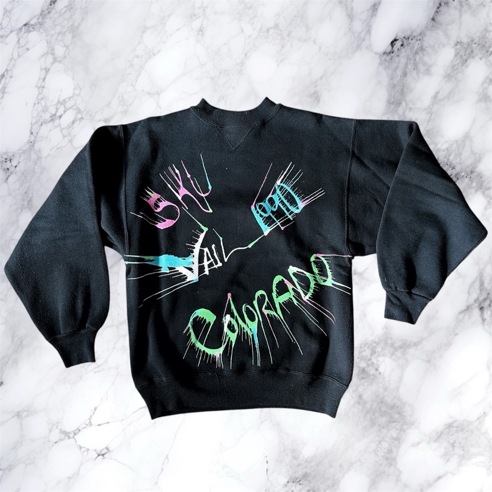Vintage 1990 Ski Vail crew neck sweatshirt, Medium